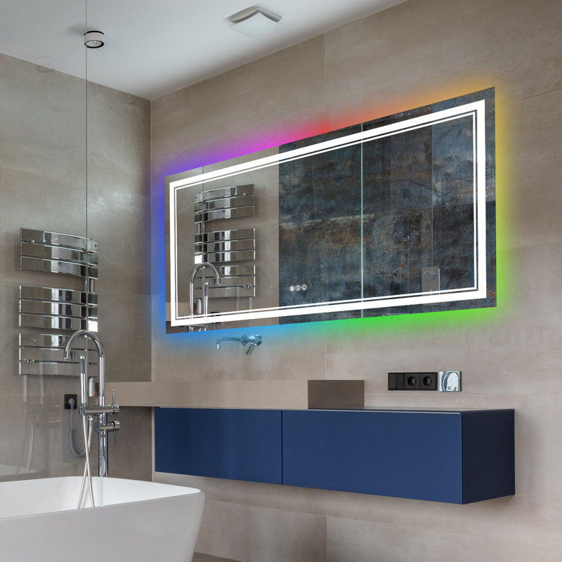 Rectangle Mirror, 72" x 36", White