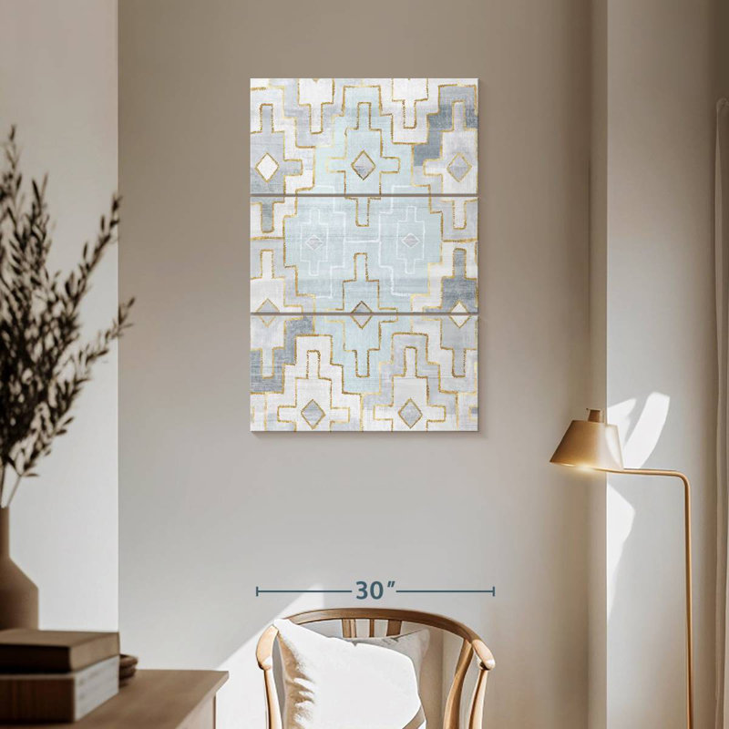 Kerner Silver Blue, 57" H x 36" W