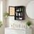 Space-Saving Black Bamboo Bathroom Wall Cabinet with Rattan Doors – Adjustable Shelf – Over Toilet Storage Organizer – Wall Mounted – Color: Black-170290607