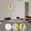 Grande horloge murale décorative avec mouvement à quartz silencieux, design élégant pour le salon, la cuisine, la chambre à coucher, la salle de bain et le bureau personnel