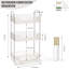 Organisateur de comptoir de salle de bain à 3 niveaux pour le maquillage et les soins de la peau - Rangement de comptoir robuste avec une grande capacité pour les cosmétiques, les parfums et les outils de beauté-1361485077