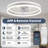 Flat-Mounted Ceiling Fan