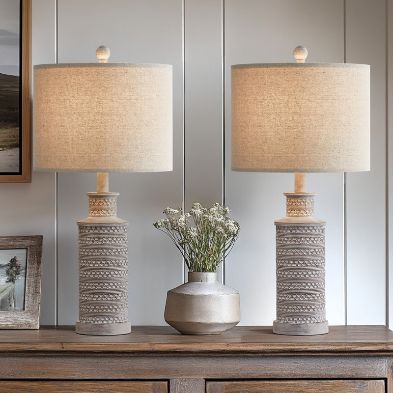 Lampe de table Oshian, Gris