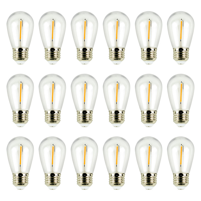 Ampoule à filament rétro DEL moyen 11 W E26 / moyenne (standard) S14 11 watts