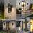 Modern LED Outdoor Wall Sconce Unique LED Wall Lighting (Set of 2)