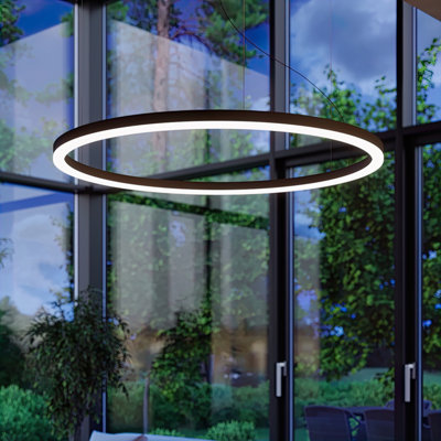 Oda 1 - Light Black Geometric Pendant