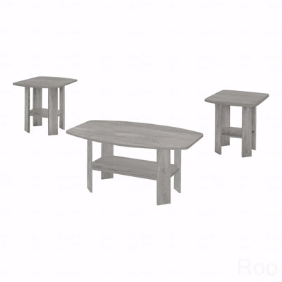 Ensemble de table, ensemble 3 pièces, café, bout, côté, accent, stratifié, transitionnel