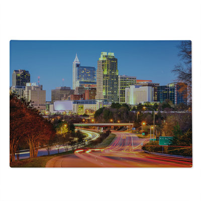 Ambesonne United States Cutting Board Large Size North Carolina Multicolor