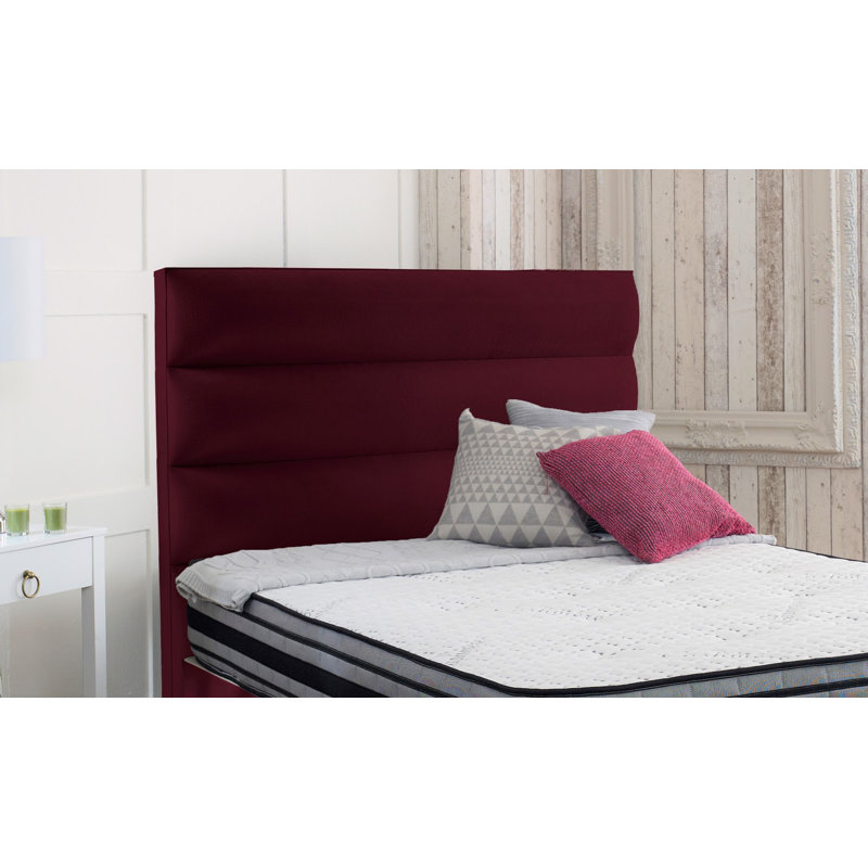 Ashlene Upholstered Headboard, European Kingsize (160 x 200cm), Claret