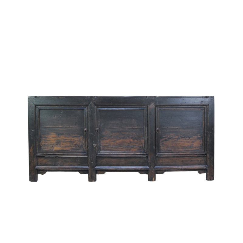 3 Door Black Farmer's Sideboard