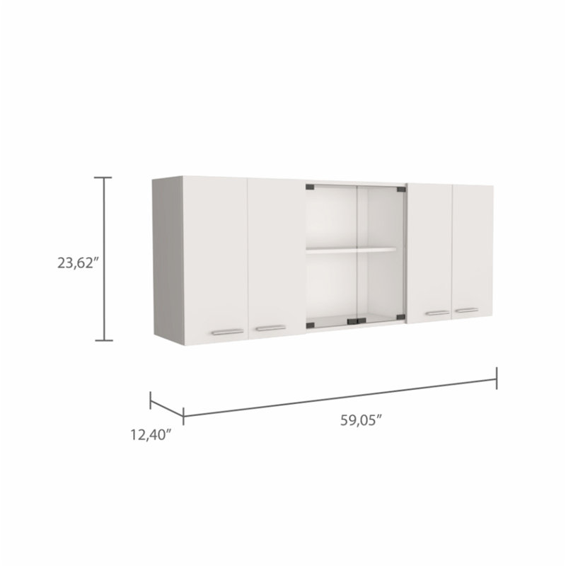 Versatile 2-Piece Kitchen Ensemble with Island and Wall Cabinet
