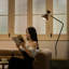 Lampe de plancher murale en fer avec prise dans le salon