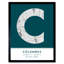 Columbus Ohio United States City - Single Picture Frame Typography