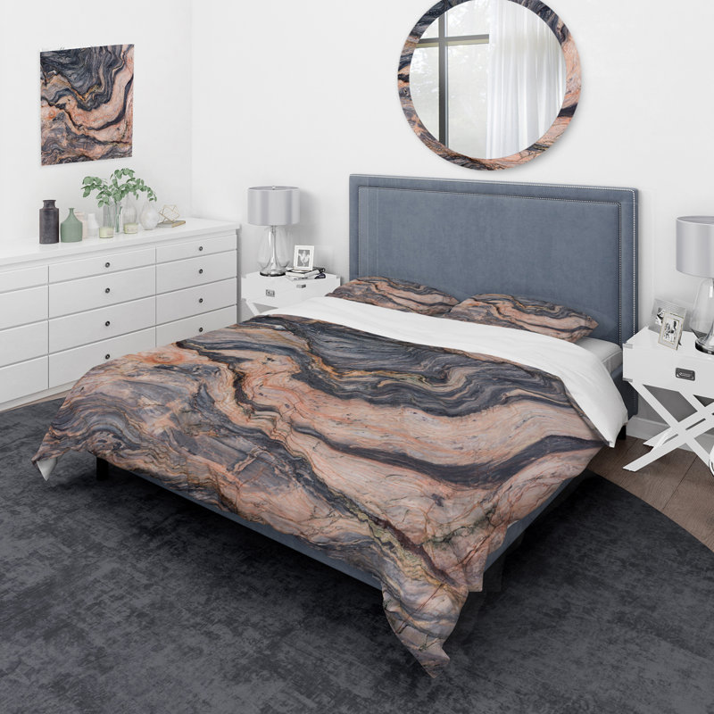 Sand Stone Landscape - Modern Duvet Cover Set - Microfiber Polyester, Twin Duvet Cover + 1 Standard Sham