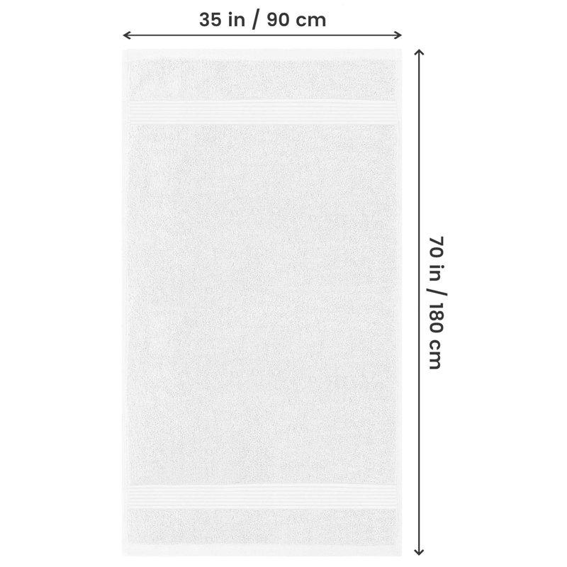 100% Cotton Bath Sheet, White