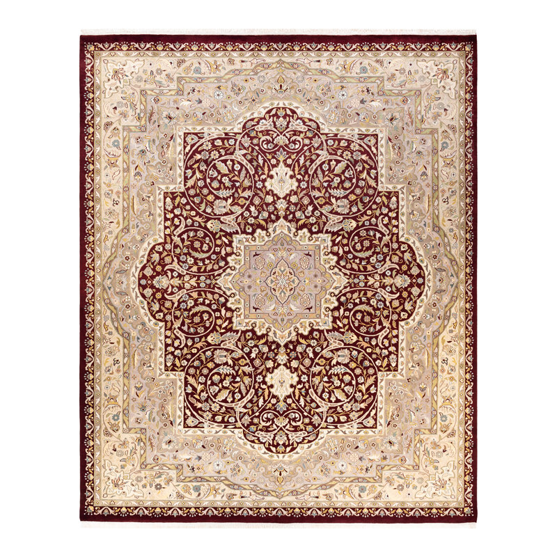 Classic One-of-a-Kind 9' 1" X 12' 3" Hand Knotted Area Rug