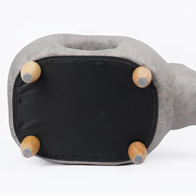 Hippo Stool - Animal-Shaped Pet Bed & Lounge for Cats and Dogs, Comfortable Multi-Functional Stool with Cozy Hideaway