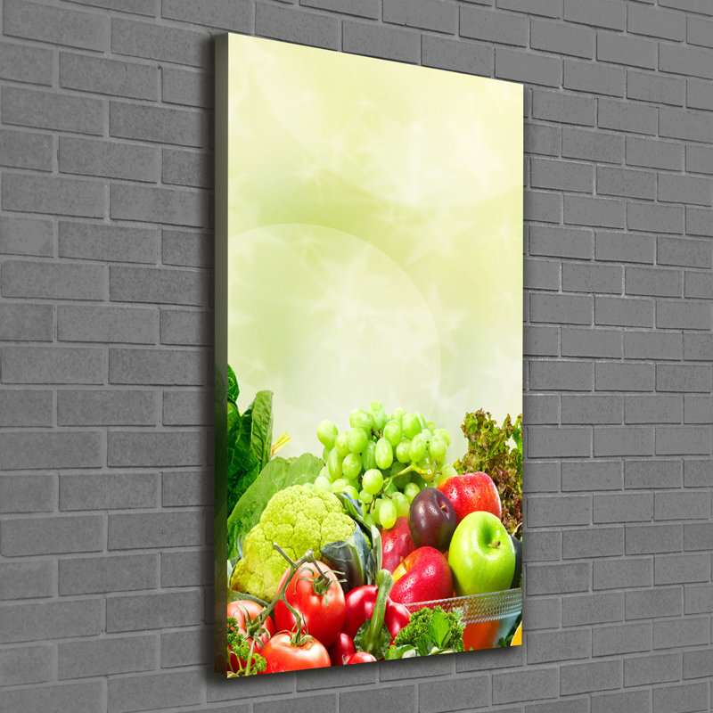 Vegetables And Fruits - Wrapped Canvas Print