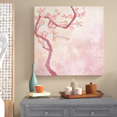 «Sweet Cherry Blossoms V», peinture sur toile