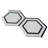 Interspace 6.7 in. x 15.44 in. Hexagon Polished Marble Mosaic Tile