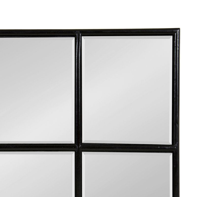 Gallo Engineered Wood Flat Mirror, Black