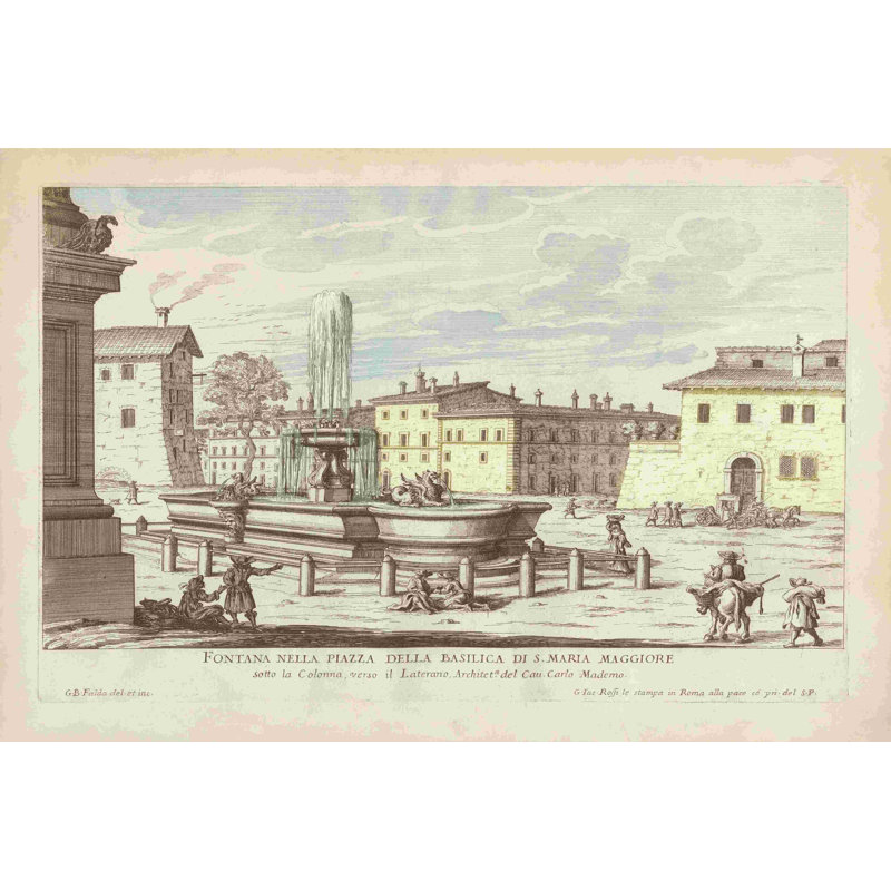 Fontaines de Rome VI, H 8 po x l 12 po