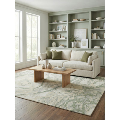 Cortero Hand Tufted Wool Abstract Area Rug