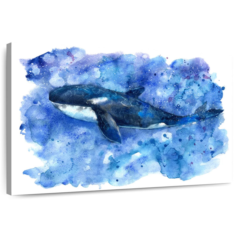 Brampt Blue Killer Whale, 26" H x 39" W