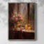 Reproduction encadrée FLORAL Series DCCLXIV - bois massif-1010240177