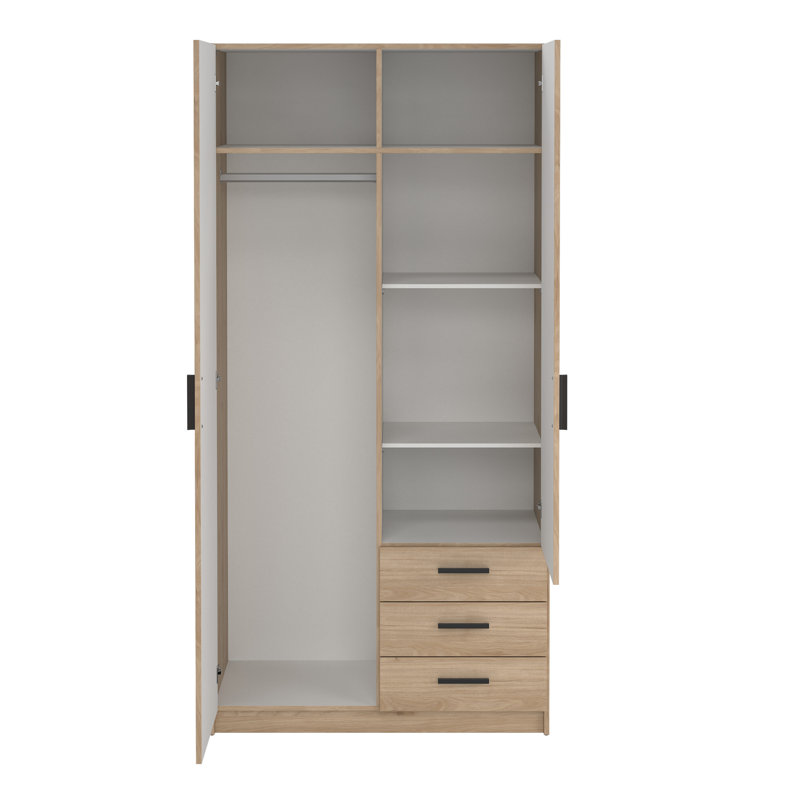 Sprint Manufactured Wood Wardrobe, Hickory