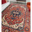 Wool Oriental Area Rug in Rust/Beige/Blue-106952244