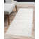 Glam Geometric White Silver Area Rug