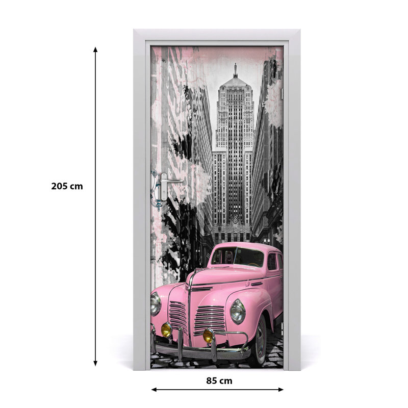 Car Pink Door Decal