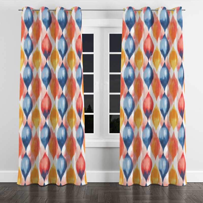 Rideaux de fenêtre Modern, L 52 po x L 108 po, Œillets argentés