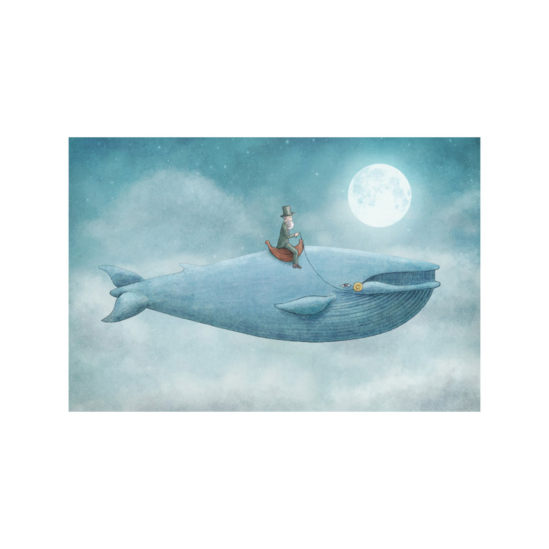 Whale Rider by Eric Fan - Print on Canvas, Wrapped Canvas, 66.04 cm H x 45.72 cm W x 1.91 cm D