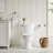 Transitional Slow-Close Round Front Toilet Seat(White/Modern)