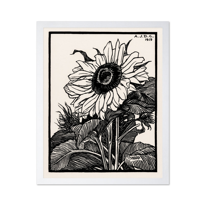 Julie De Graag - Tournesol, Affiche, Encadrement blanc, 16"H x 20"W