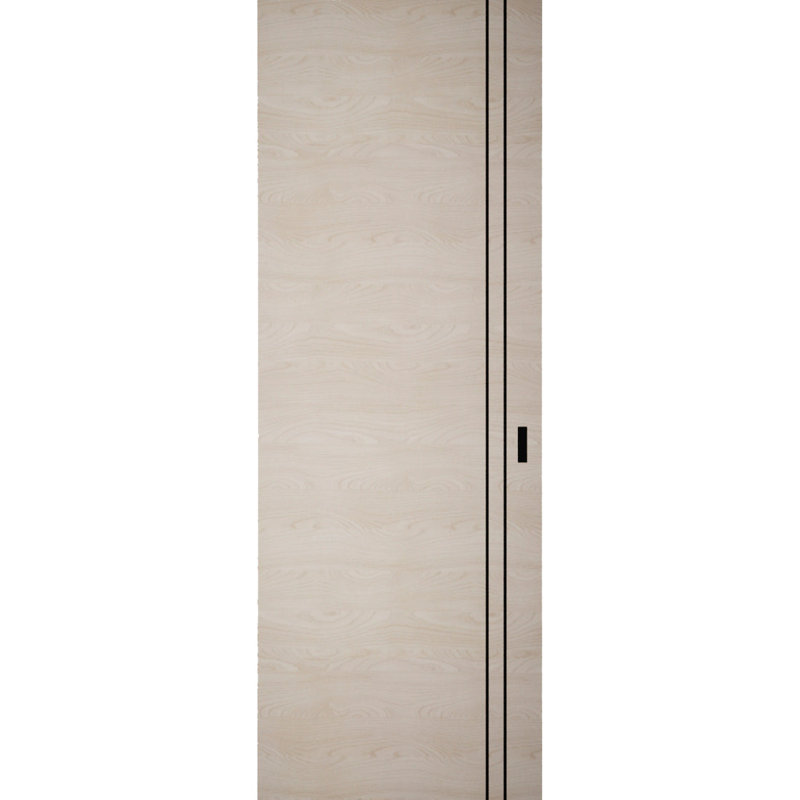 Grange cachée | Planum 0016 | Portes robustes à finition robuste et modernes | Ensemble coulissant Magic, Placage naturel
