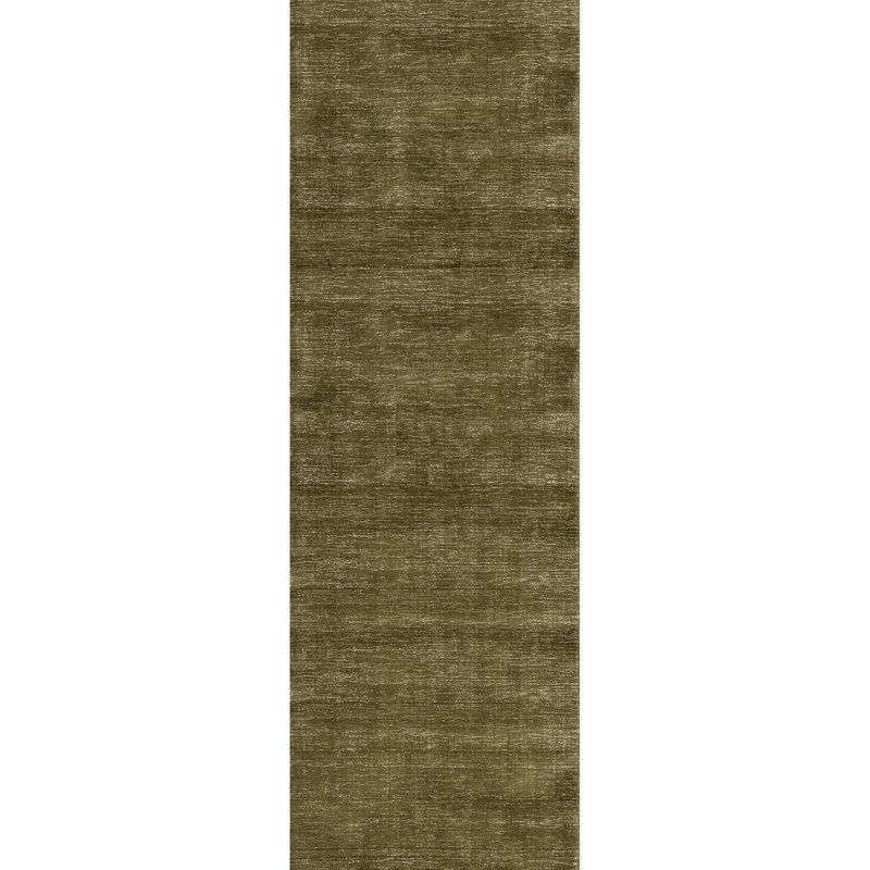 Tapis en mélange de laine tacheté Lahjar, Tapis de couloir 2 pi 6 po x 8 pi