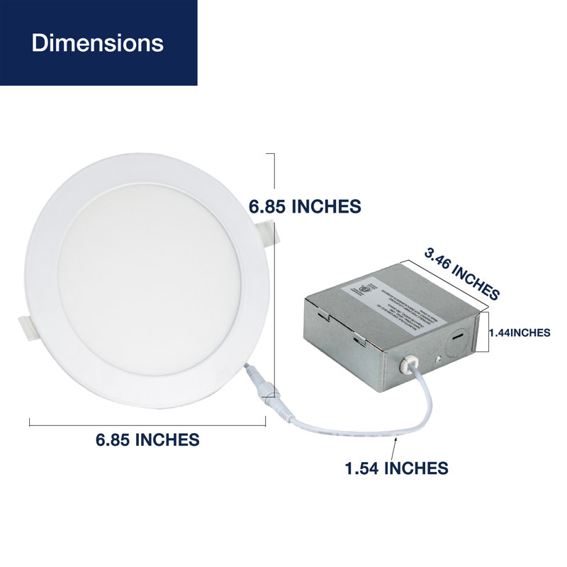 Ensemble d'éclairage encastré 6 "Ultra Slim