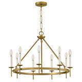 Copley 9 - Light Steel Chandelier