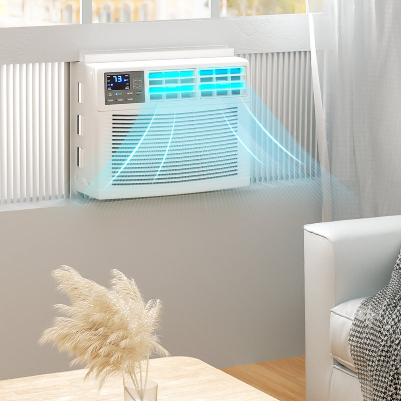 Magshion 8000 BTU White Window Air Conditioner with Remote