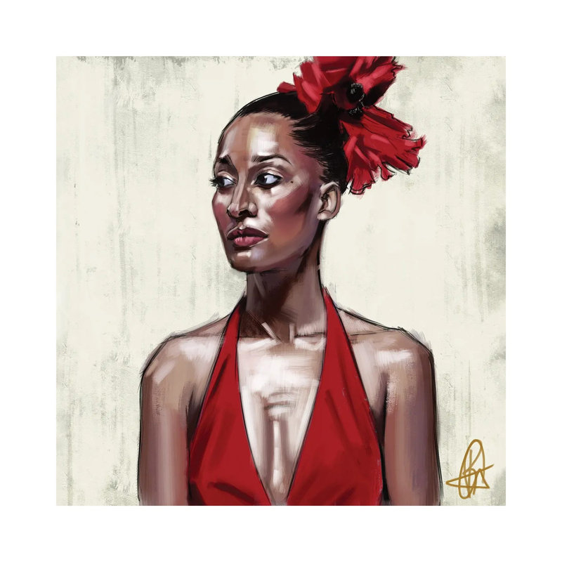 Tracee - Wrapped Canvas Painting, 30.48cm H x 30.48cm W x 1.905cm D
