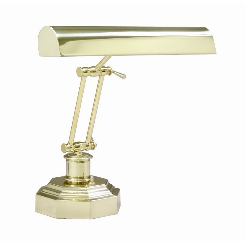 Joellen Metal Piano Lamp, Polished Brass
