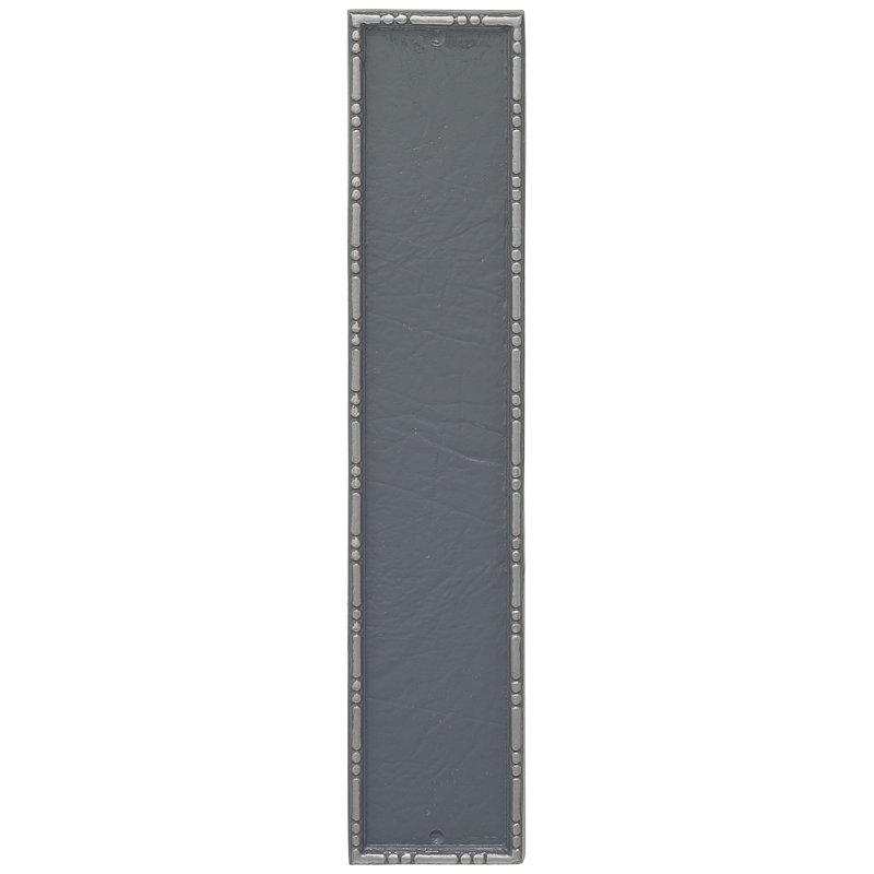 Plaque d’adresse murale sur 4 lignes lincoln, Gris / Argent