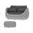 Coussin gris foncé / structure grise