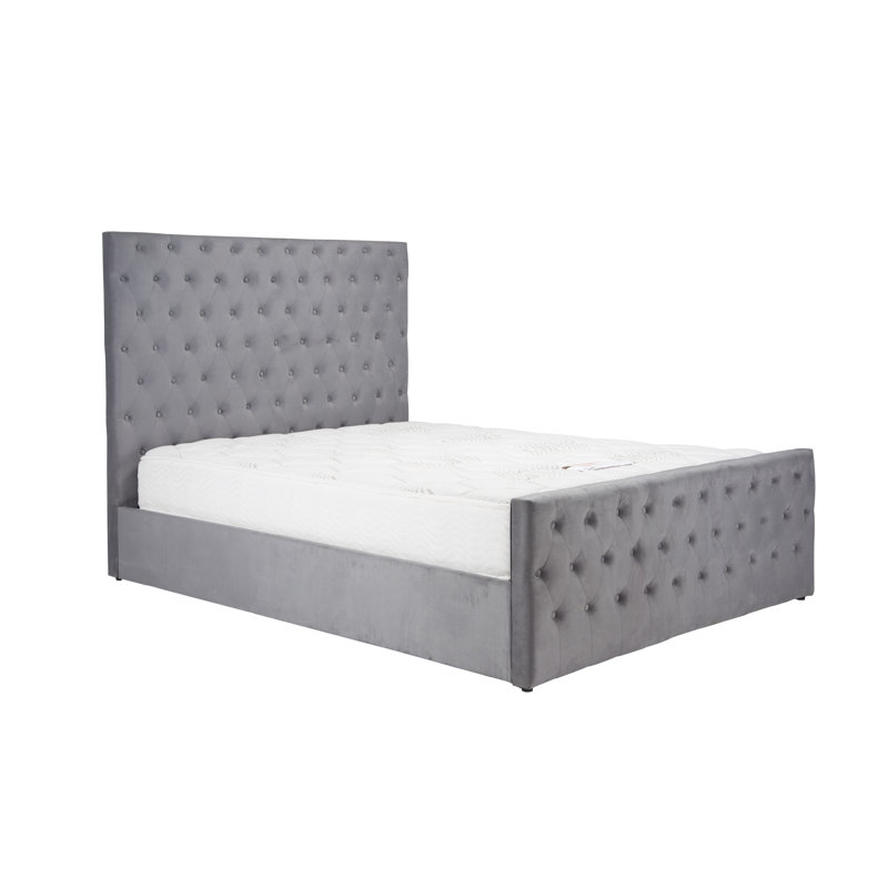 Palermo Upholstered Ottoman Bed, Double (4'6)