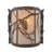 Rustic Lodge Flush Mounted Sconce