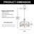 19Inch 5-Light Drum Chandelier-1294293599