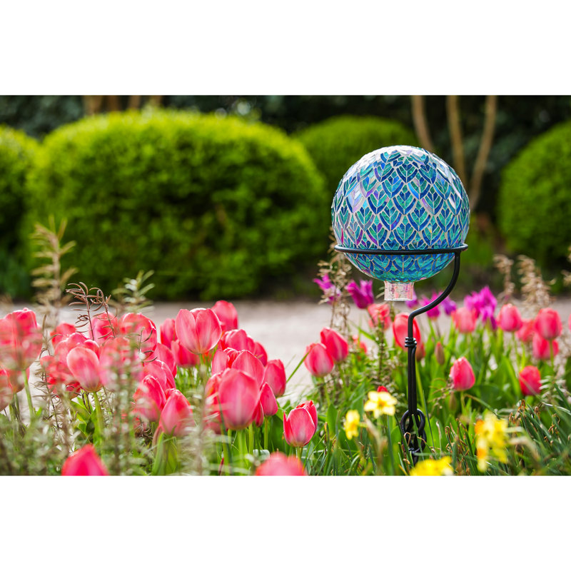 Globe terrestre réfléchissant mosaïque peacock Silvester